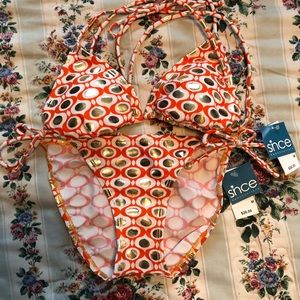 Since beach culture two piece suit